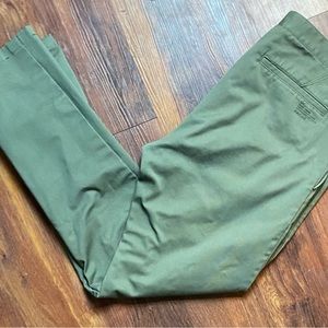Outerknown pants. Olive 33/32